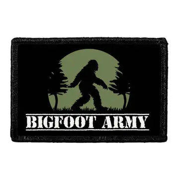Bigfoot Army 3" x 2" Removable Velcro Patch