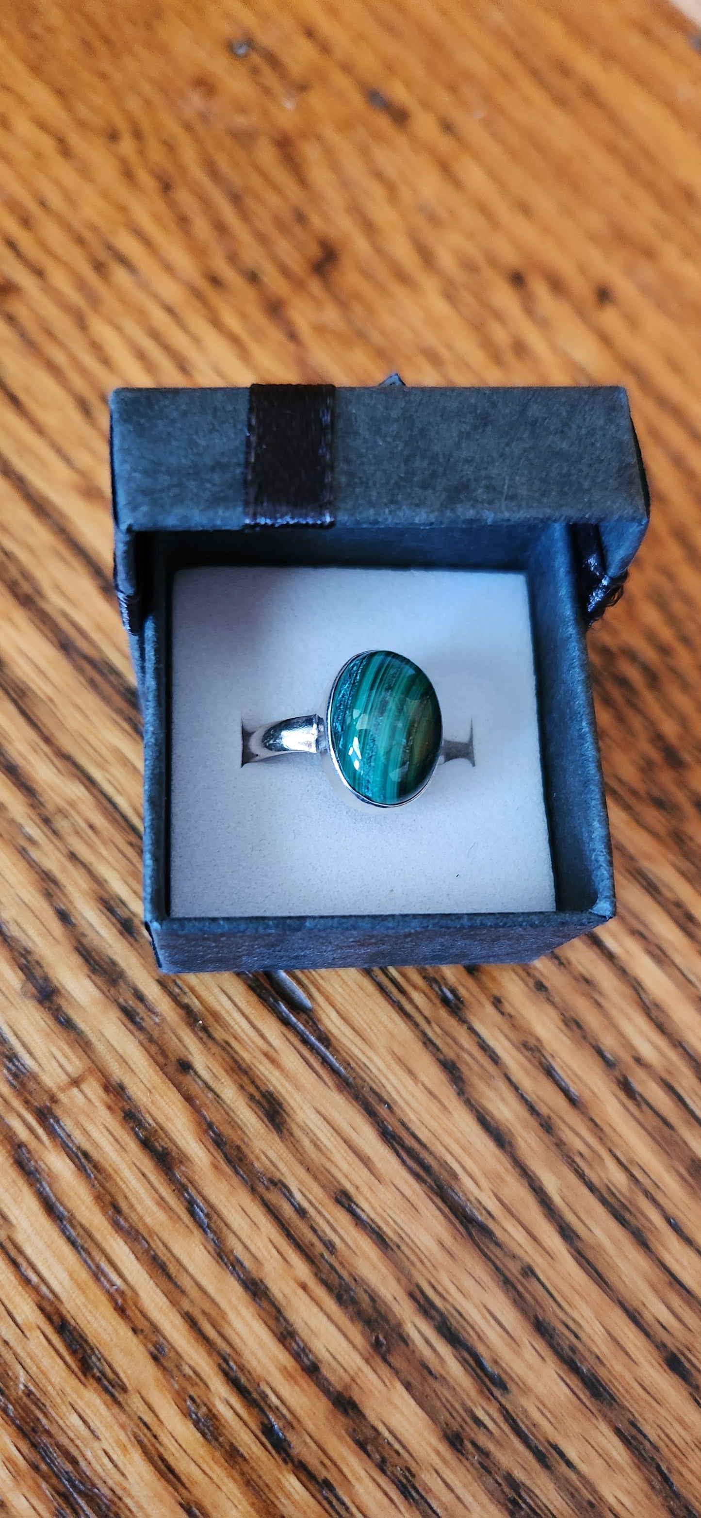 Malachite Sterling Silver Ring