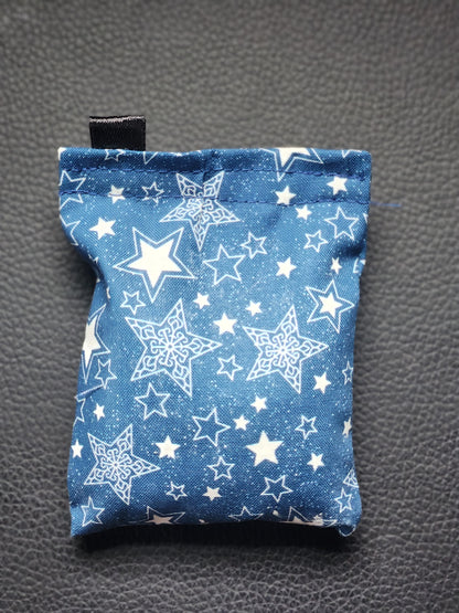 White & Royal Blue Stars Chalk Bags