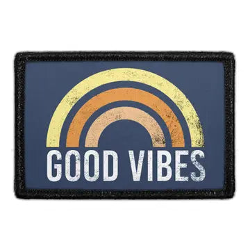Good Vibes 3" x 2" Removable Velcro Patch