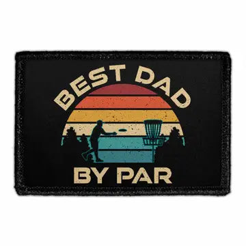 Best Dad by Par 3" x 2" Removable Velcro Patch