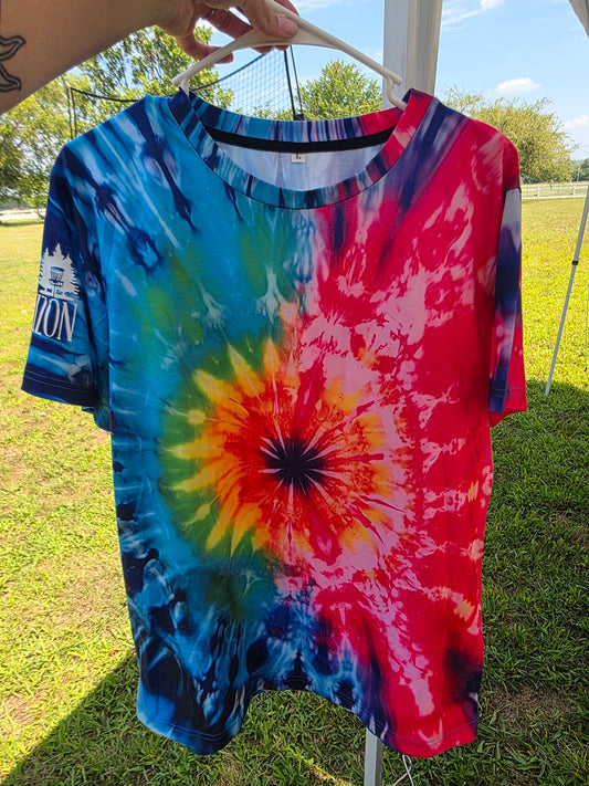 1/2 & 1/2 Tie-Dye DriFit Aces on the Horizon Shirt