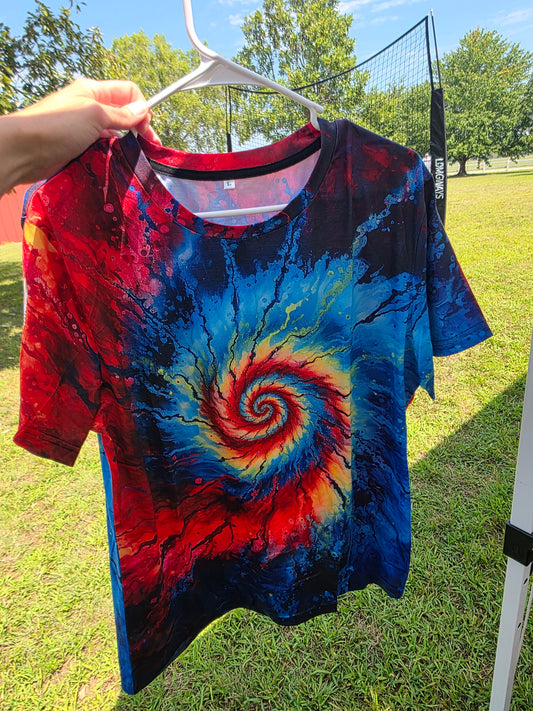 Dark Spiral Tie-Dye DriFit Aces on the Horizon Shirt