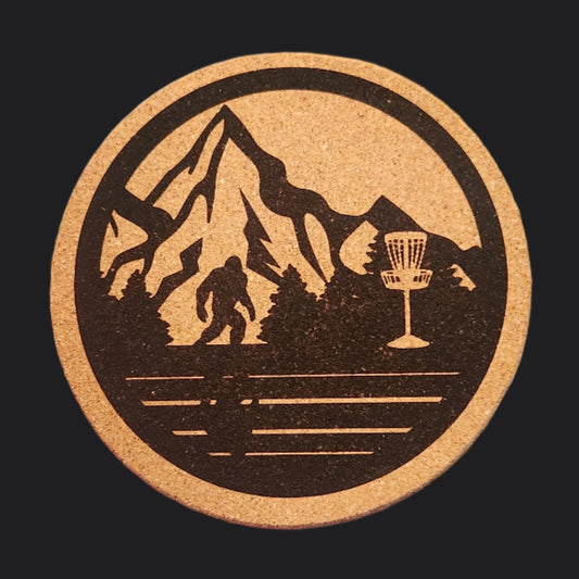 sasquatch disc golf coaster