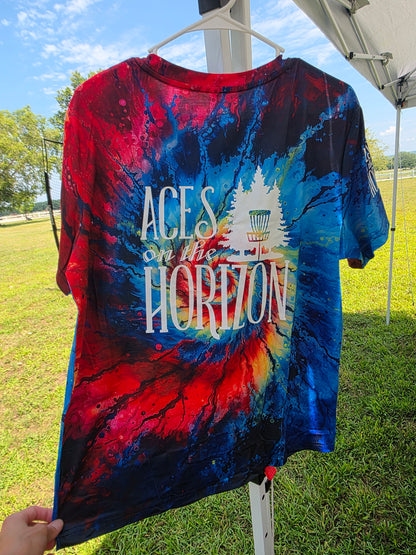 Dark Spiral Tie-Dye DriFit Aces on the Horizon Shirt